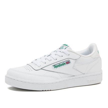 Reebok Boy's Club C Sneaker, White/Glen Green/Vect