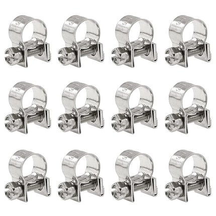 Glarks 12Pack 9-11mm Stainless Steel Mini Fuel Inj