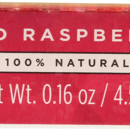 Bálsamo Labial 100% Natural Burt's Bees Flavor Crystals, Frambuesa Roja con Cera de Abejas y Extractos de Frutas - 1 Tubo, 0.16 onzas
