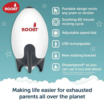 Rockit Rechargeable Baby Rocker for Prams, Pushchairs & Strollers
