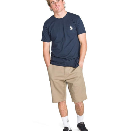 Volcom Men's Vmonty Stretch Chino Short, Khaki, 38