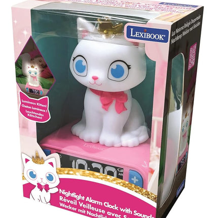 LEXIBOOK, Kitten Nightlight Alarm Clock, RL800KT
