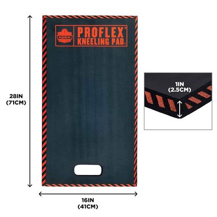 Ergodyne ProFlex 385 Kneeling Pad, Foam Knee Cushion, Water Resistant Kneeling Mat, 16" x 28" x 1"