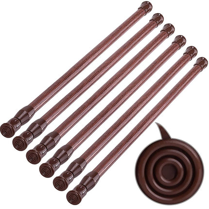 SIQUK 6 Pack Cupboard Bars Adjustable Spring Tensi