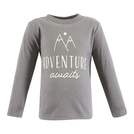 Lot de t-shirts à manches longues Hudson Baby pour bébé, modèle Woodland, taille 4T