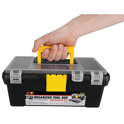 Performance Tool W54012 Plastic Tool Box with Organizer, 12.5"