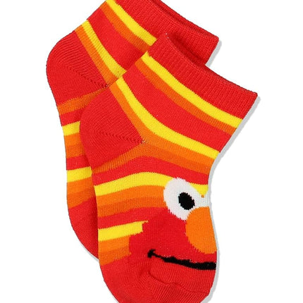 Chaussettes courtes Sesame Street pour enfants, lot de 6 paires, multicolore, garçons 4-6 ans (pointure 23-27)