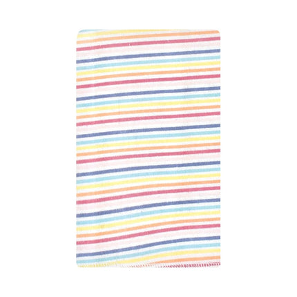 Hudson Baby Unisex Baby Cotton Flannel Burp Cloths, Creative Rainbow 10-Pack, One Size