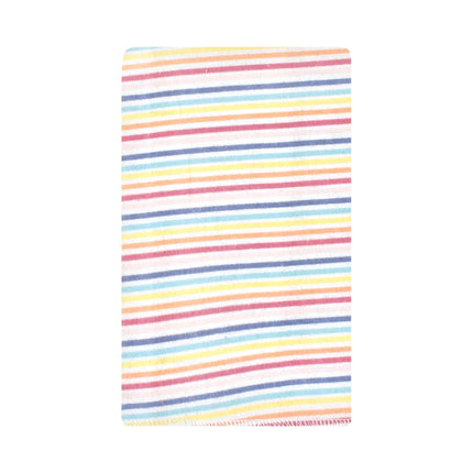 Hudson Baby Unisex Baby Cotton Flannel Burp Cloths, Creative Rainbow 10-Pack, One Size
