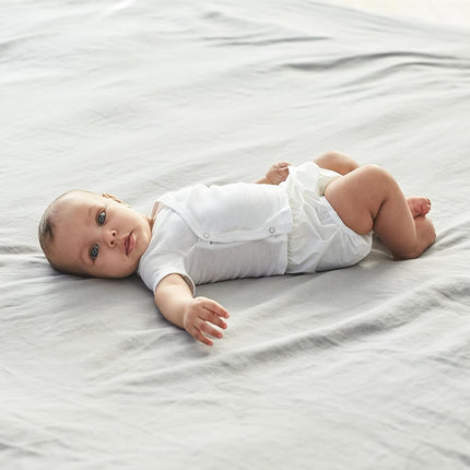 Gerber Unisex Baby Toddler 8 Pack Waterproof Diaper Cover, White, 9 Months