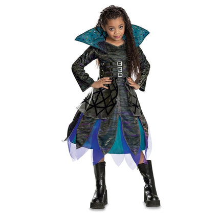 Descendants Uliana Deluxe Costume, Official Disney Descendants The Rise of Red Costume Dress, Wig not Included, Child Size (10-12)