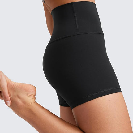 CRZ YOGA Butterluxe Biker Shorts 4" Black 10