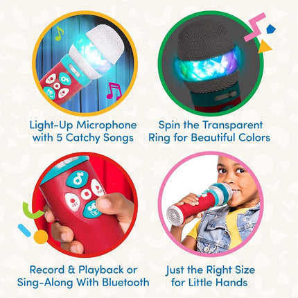 Battat Toy Karaoke Mic, Musical Light Show Microphone, Bluetooth, 1 Pieces