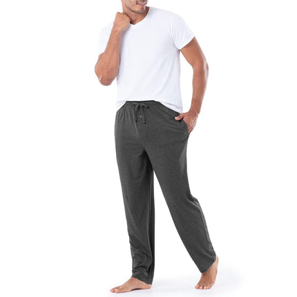 Fruit of The Loom Mens Extended Sizes Jersey Knit Sleep Pajama Lounge Pant (1 & 2 Packs), Charcoal Heather, 3X Tall