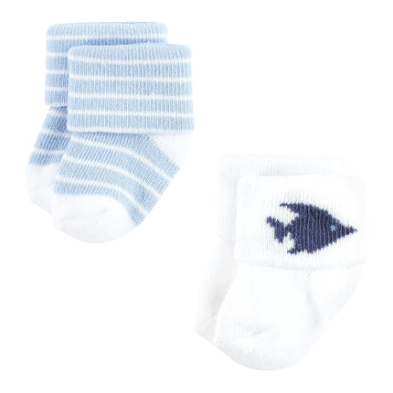Hudson Baby Calcetines Ricos en Algodón para Recién Nacidos y de Felpa Unisex, Estrella de Mar, 6-12 Meses, Estrella de Mar, 6-12 Meses