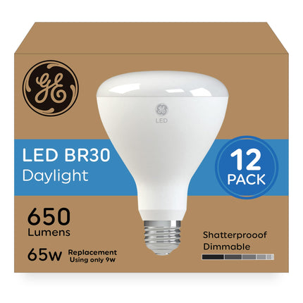 GE LED Light Bulbs, 65 Watt, Daylight, BR30 Indoor