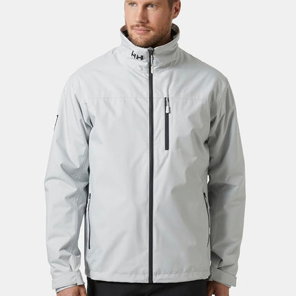 Helly Hansen Men's Crew Midlayer Jacket, Grey Fog 2.0, XL