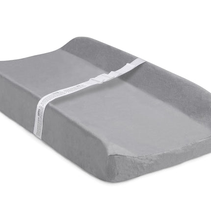 Cambiador anatómico Delta Children con funda de felpa, gris