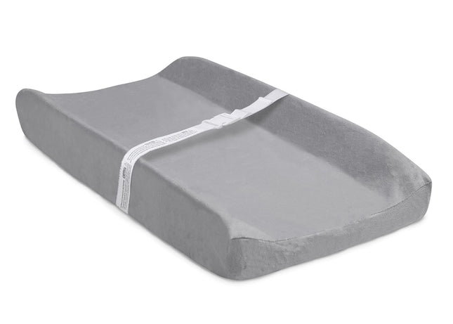Cambiador anatómico Delta Children con funda de felpa, gris