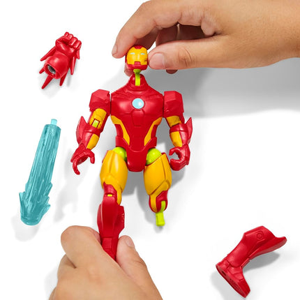 MixMashers Marvel Iron Man Custom Avengers Mix-and-Match Action Figure & Accessories, 5-Inch-Scale (12 cm) Super Hero Toys for Kids Ages 4+