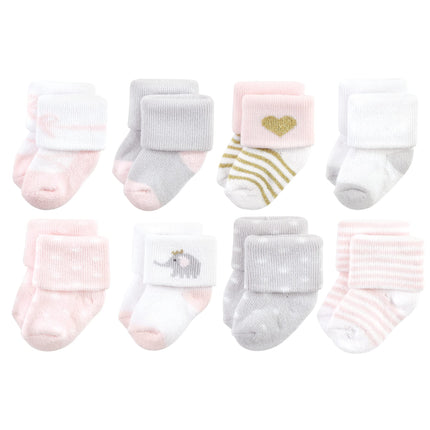 Hudson Baby Baby Girls' Cotton Rich Newborn and Te