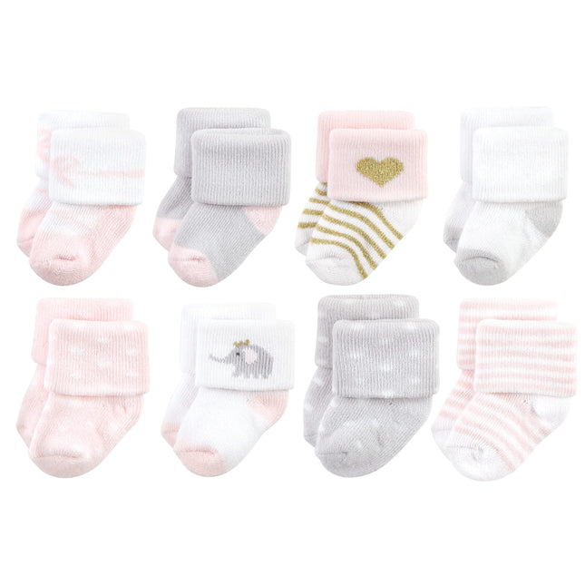 Hudson Baby Baby Girls' Cotton Rich Newborn and Te