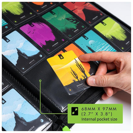 Vault X 12 Pocket Zip Trading Card Binder 480 Cards Exo-Tec (Green)