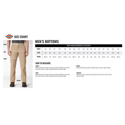 Pantalones de trabajo Dickies Original 877 de corte holgado, azul marino oscuro, 36W x 34L