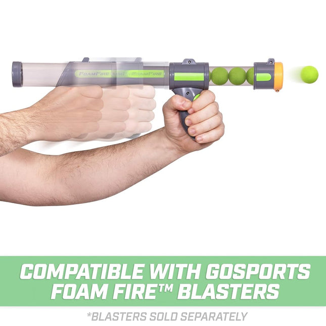 GoSports Foam Fire Replacement Balls - Pack of 80 (40 Green + 40 Orange)