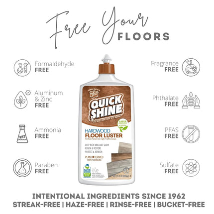 Quick Shine High Traffic Hardwood Floor Luster and Polish, 27 Fl. Oz.
