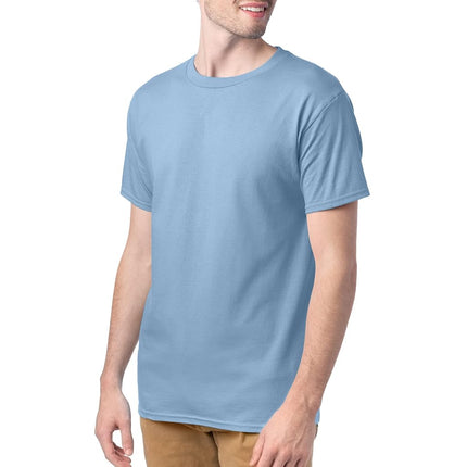 Hanes Men's Short Sleeve Comfort Soft T-Shirt, Light Blue, X-Large (Pack of 4)
