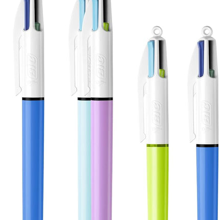 Bic Ball Pens, Multi-Colour, 4 Count (Pack of 1)
