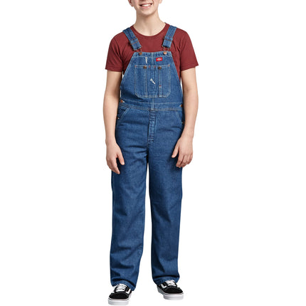 Dickies Big Boys' Denim Bib Overall, Stone Washed 