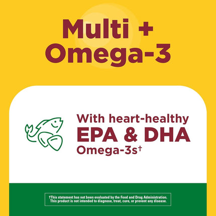 Nature Made Multivitamin + Omega-3 Gummies, 80 Count for Daily Nutritional Support† (Packaging May Vary)