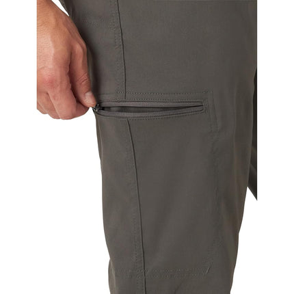 Pantalones cargo de rendimiento para hombre Wrangler Co, gris asfalto, verde tierra, 38W x 30L