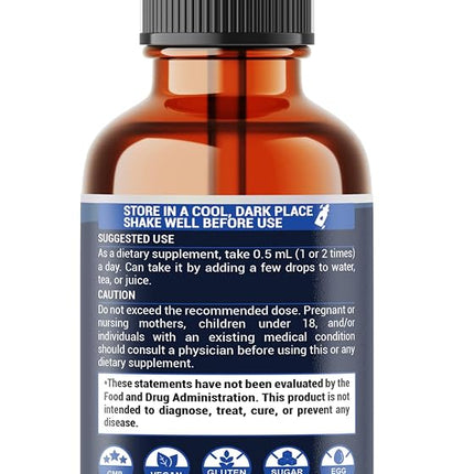 2 Packs of 30ml - Cayenne Pepper Liquid Drops with Vitamin D3, Vitamin K2, Hawthorn Berry, Beet Root, Ginger, Ceylon Cinnamon, Turmeric, Berberine - 120 Day Supply