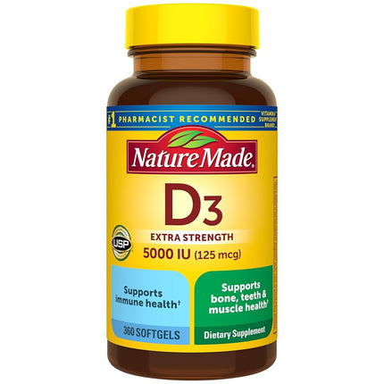 Nature Made Extra Strength Vitamin D3 5000 IU Soft