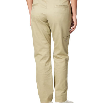 Dickies Women's Double Knee Work Pant with Stretch Twill, Desert Sand, 2