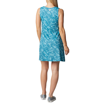 Vestido sin mangas Columbia Freezer para mujer, Canyon Blue Winding Waters, S