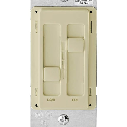 Leviton 66DF-10I SureSlide Dual Quiet Light Contro