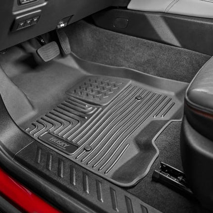 Husky Liners Weatherbeater Floor Mats | Fits 2007-2020 Toyota Tundra | Center Hump, 1-pc Black - 83581