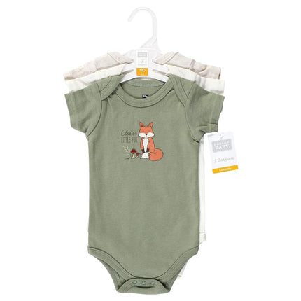 Hudson Baby Bodysuits de algodón para bebé, Zorro del bosque, 18-24 meses