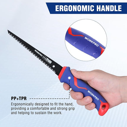 WORKPRO 150mm Triple Edge Scroll Saw for Wall Panels