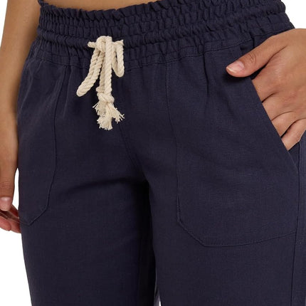 ROXY Women's Oceanside Pants, Mood Indigo, M UK
