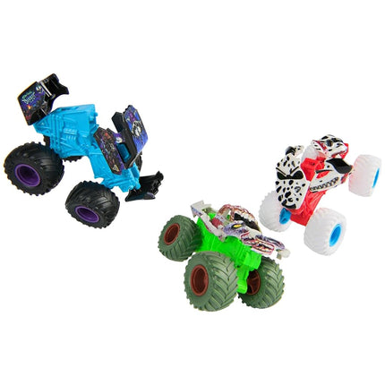 Monster Jam Smash & Bash Zombie - Series 02 1:64 Scale Diecast Monster Truck with Crash Action Resettable Body Real BKT Tires Ages 3+