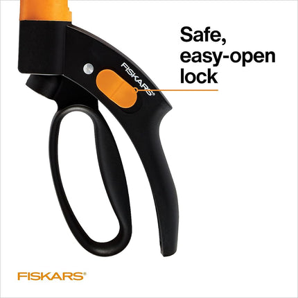 Fiskars 92146964J Garden, Shear Ease 360 Degree Swivel Grass Trimmer, Black