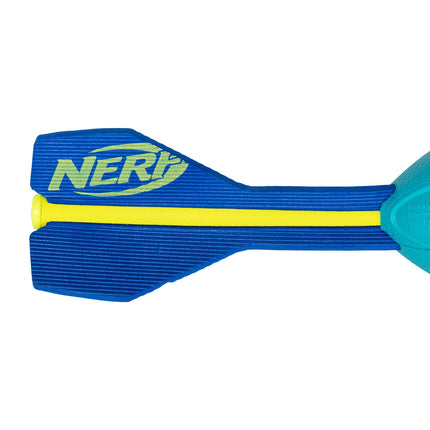 NERF Neon Vortex Aero Howler Foam Football - NERF Soft Vortex Football for Long-Distance Throws - Great for Pool and Beach Football - Kids Aero Howler Whistle Vortex Foam Ball - Neon