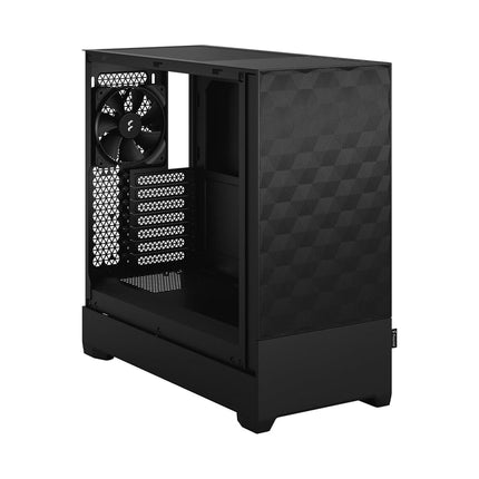 Fractal Design Pop Air Black – Solid – Honeycomb Mesh Front – Solid side panel - Three 120 mm Aspect 12 fans included – ATX High Airflow Mid Tower PC Gaming Case
