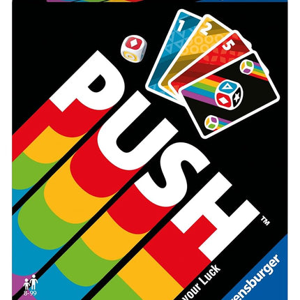 Ravensburger Push Card Game - Family Game for Kids and Adults Age 8 Years Up - 2 to 6 Players