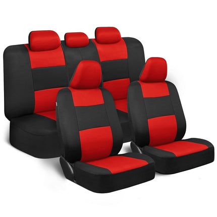 BDK PolyPro, Full Set in Red on Black – Front and 